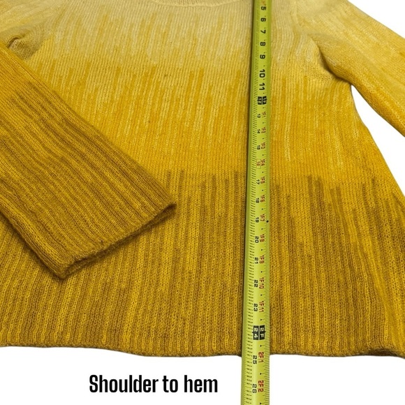 COS Yellow Balayage Long Sleeve Crewneck Mohair Wool Blend Women’s Size XS - Picture 11 of 11